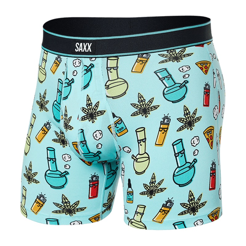 Saxx Daytripper Boxers – Best Buds – Aqua Splash