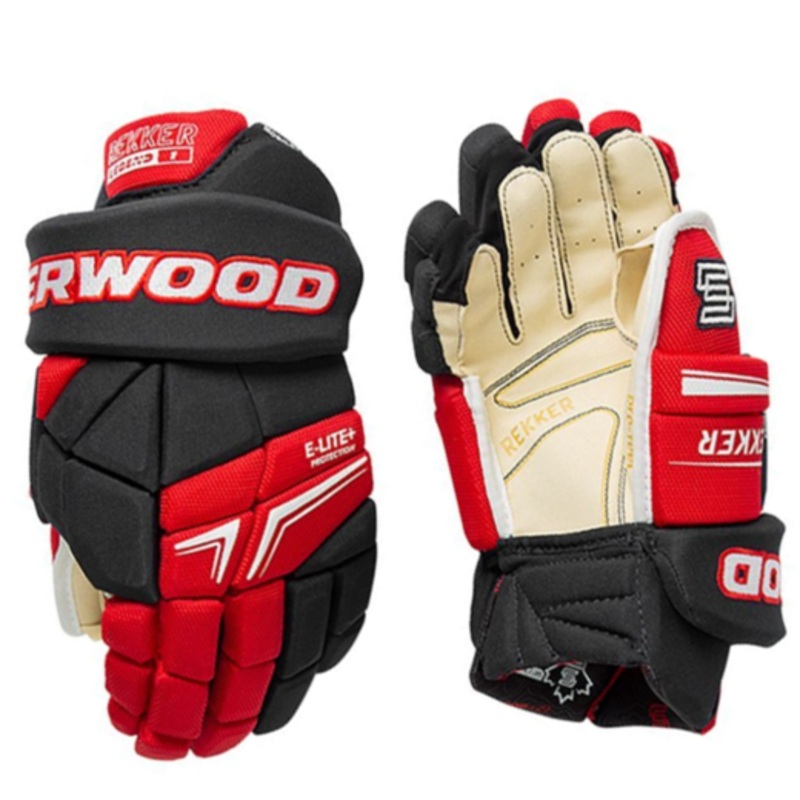 Sherwood Rekker Legend 1 – Hockey Gloves – Junior (Black/Red/White)