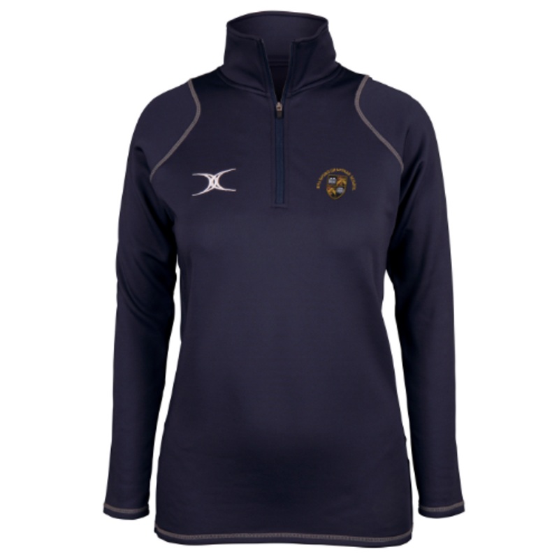 Bradford Grammar School  Adult’s Dark Navy Quest Ladies 1/4 Zip Fleece