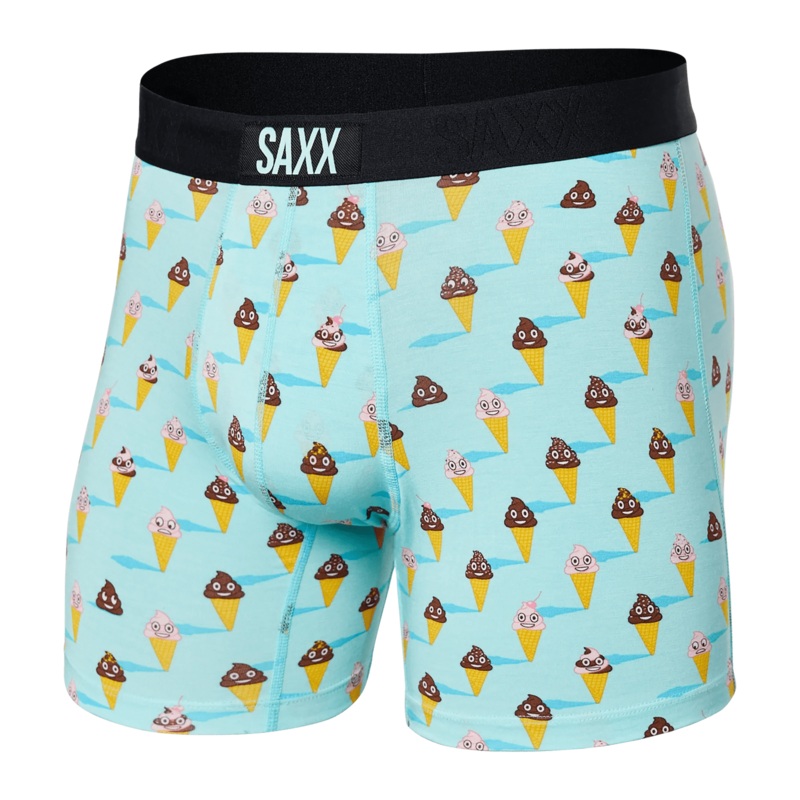 Saxx Vibe Boxers – Ice Cream Surprise – Aqua