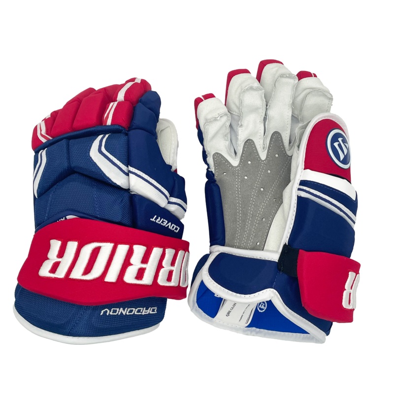 Warrior Covert QRE Pro – NHL Pro Stock Glove – Evgenii Dadonov (Blue/Red/White)