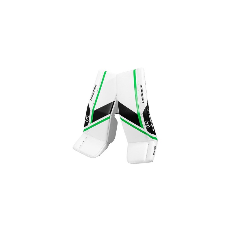 Warrior Goalie Leg Pads G6 E+ YTH White/Black/Neon Green