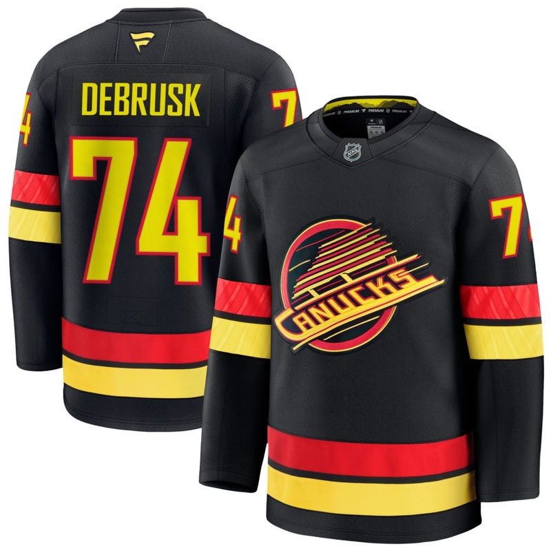 Fanatics Premium Senior Alternate Jersey – Vancouver Canucks Black Skate Jake DeBrusk