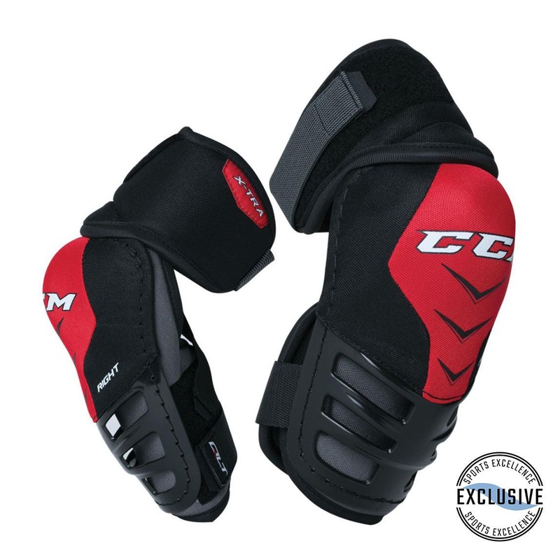 XTRA Elbow Pads – Senior|S|M|L|Black/Black/White
