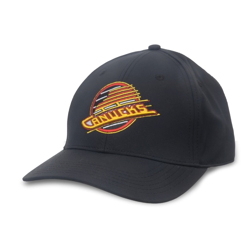 American Needle NHL Team Player Stretch Hat – Vancouver Canucks Retro Skate