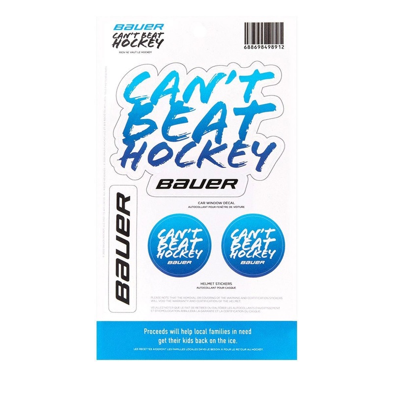 Bauer Can’t Beat Hockey Sticker Sheet