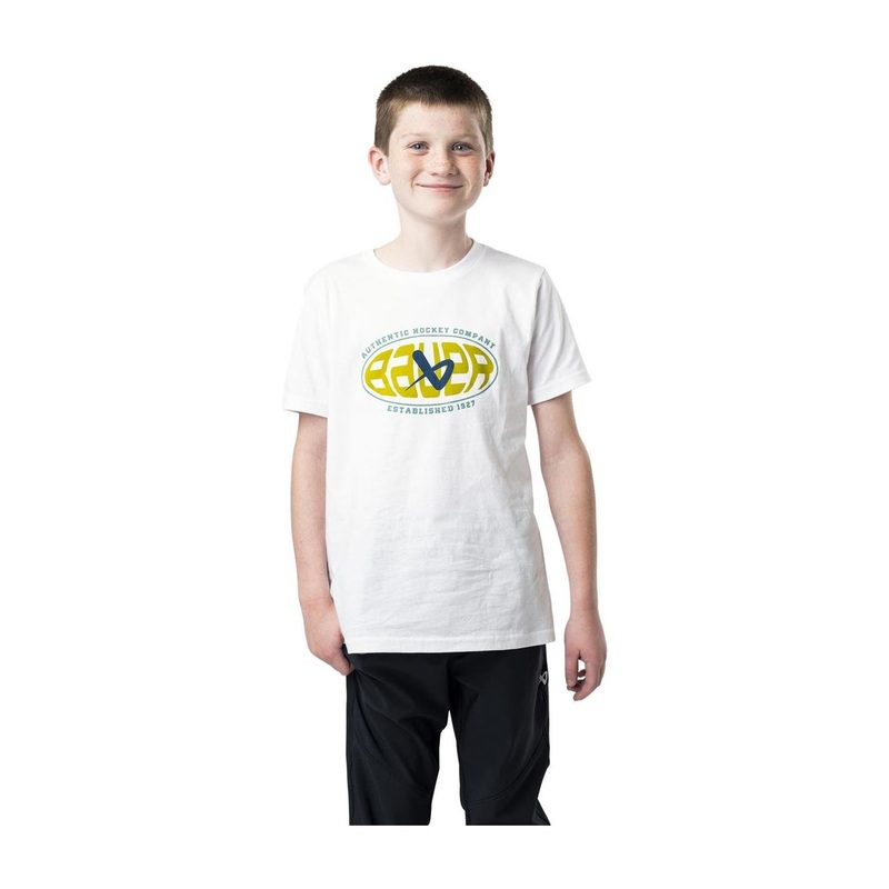 Bauer T-Shirt Graphic Tee Yth White