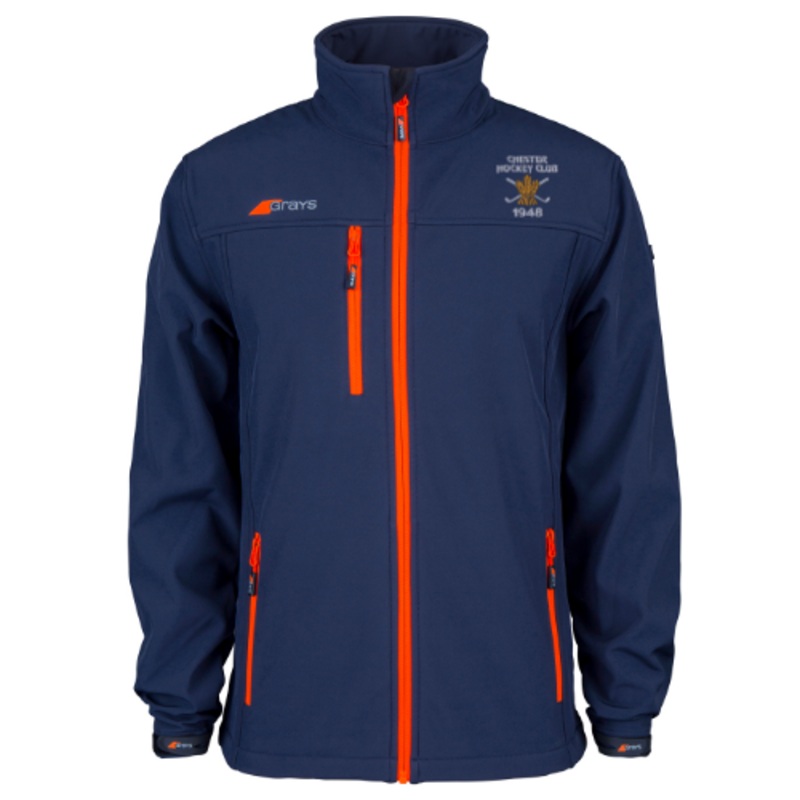 Chester Hockey Club Child’s Dark Navy Radius Soft Shell Jacket – Boys