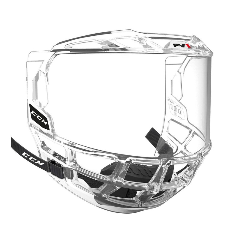 FV1 Full Face Visor – Senior|Black/Black/White