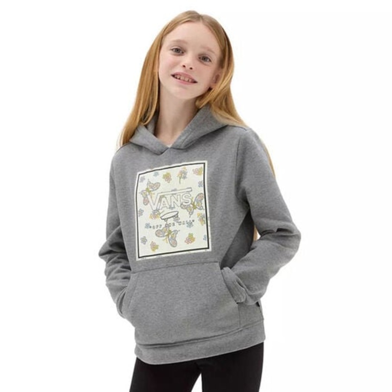 Girls Youth Butterfly Floral Box Hoodie
