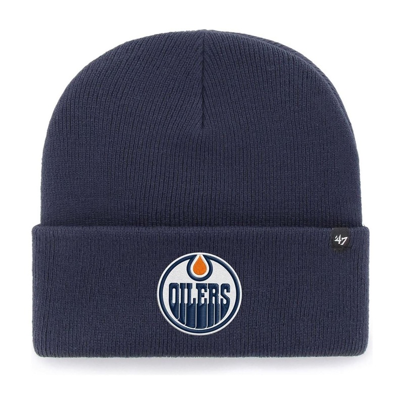 47 Brand Hat NHL Haymaker Cuff Knit Edmonton Oiler