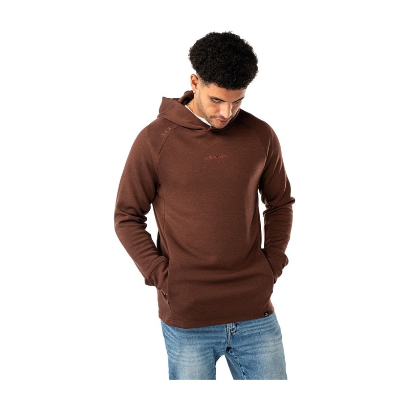 Bauer Hoodie FLC Sr Brown Stone