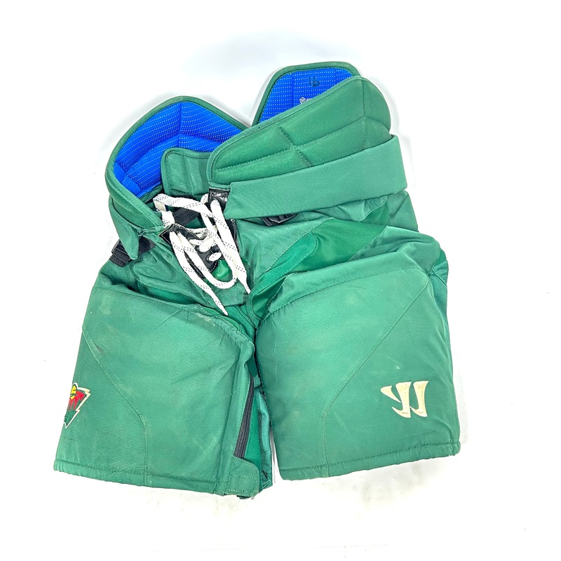 Warrior Covert QRL Pro – Used NHL Pro Stock Hockey Pants – Minnesota Wild (Green) #2