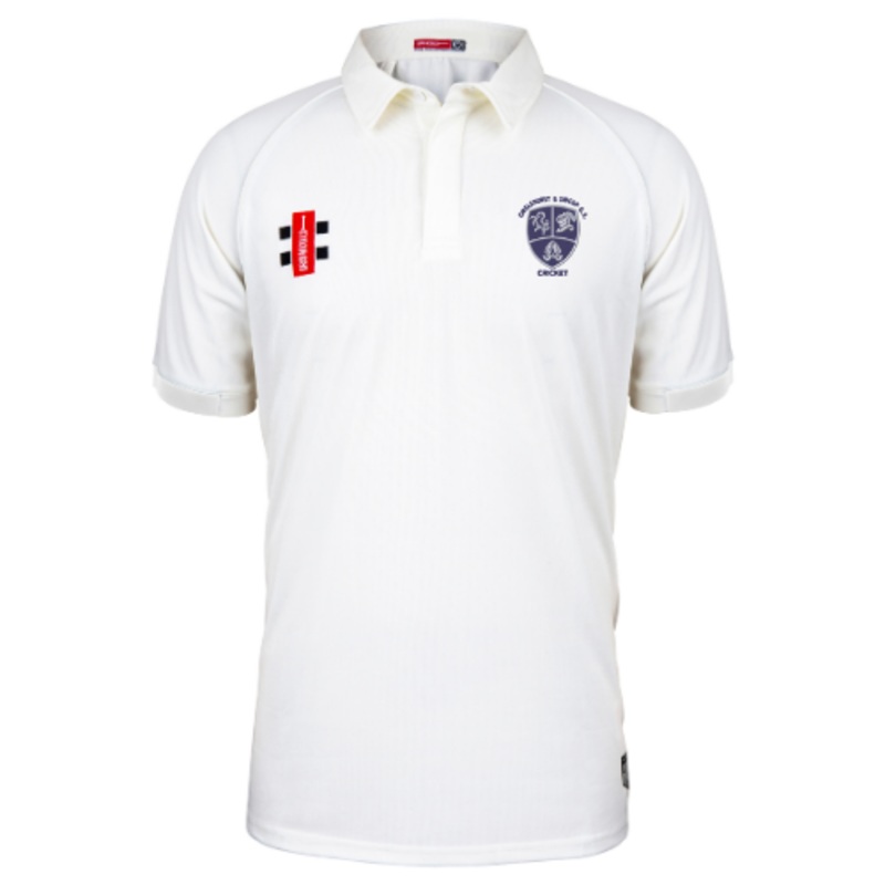 Chislehurst & Sidcup G.S. Child’s Ivory Matrix V2 S/S Shirt-Junior