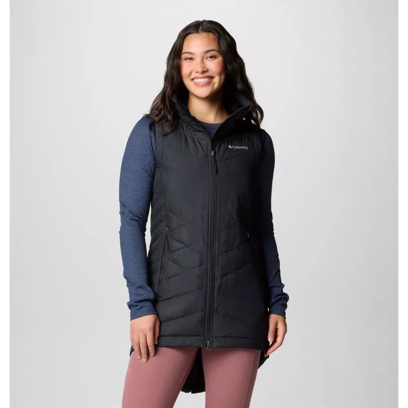 Women’s Heavenly Long Vest|BLACK|DARK STONE|FIG|RICH WINE|XS|S|M|L|XL|XXL