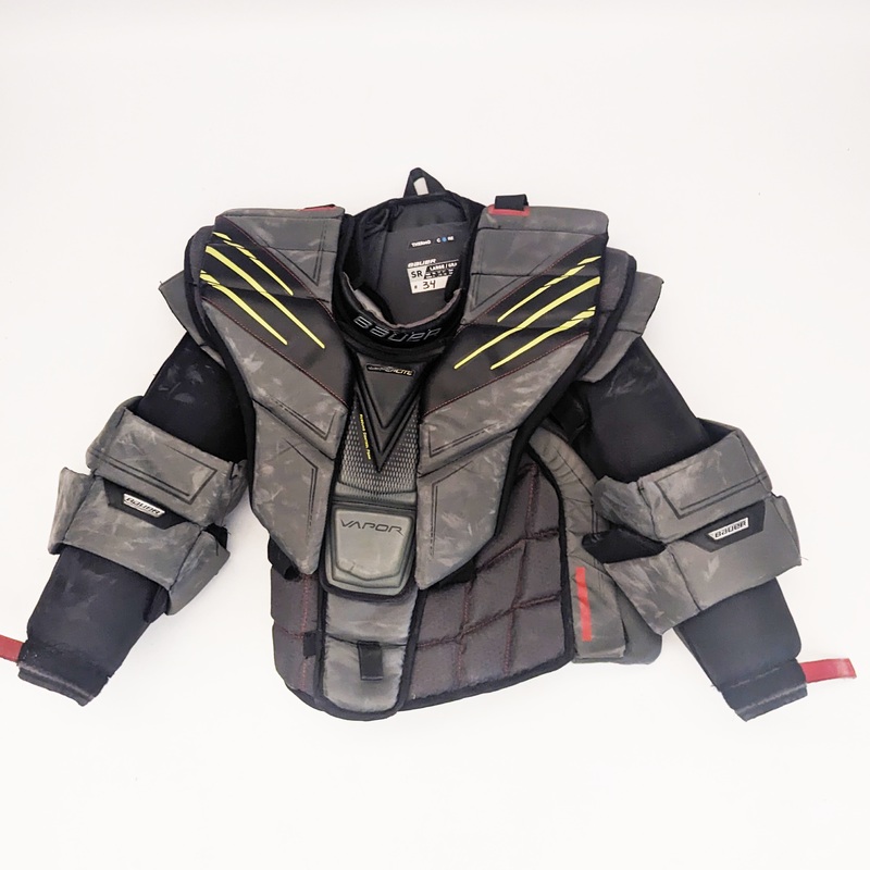 Bauer Vapor Hyperlite – Used Pro Stock Goalie Chest Protector (Grey)
