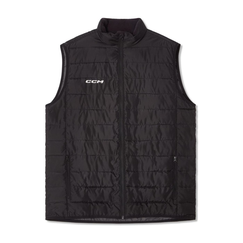 CCM Vest Team Quilted Jr Black