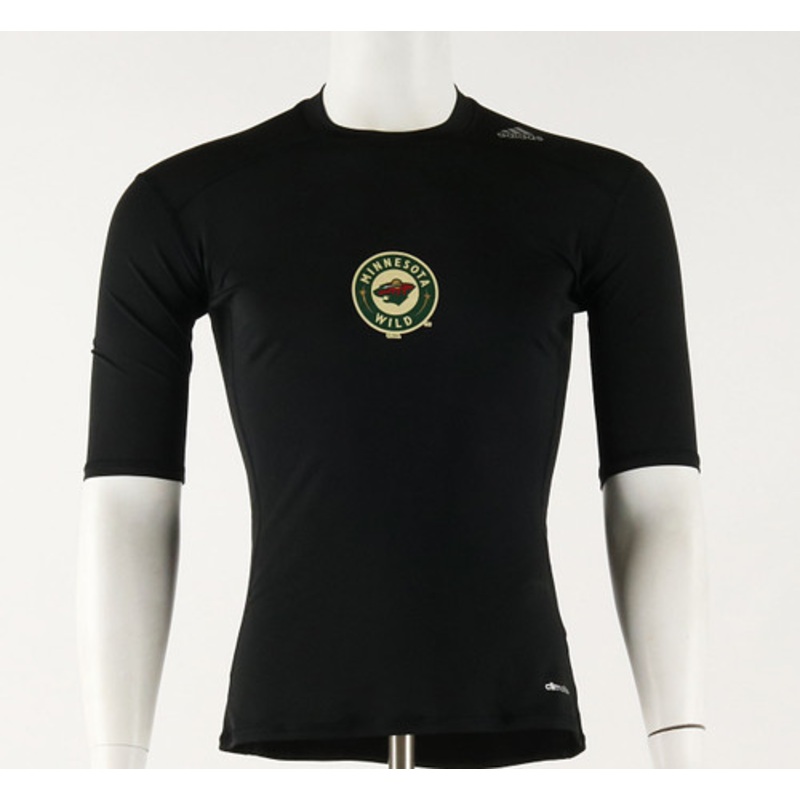 Minnesota Wild Medium Techfit Short Sleeve Compression Shirt