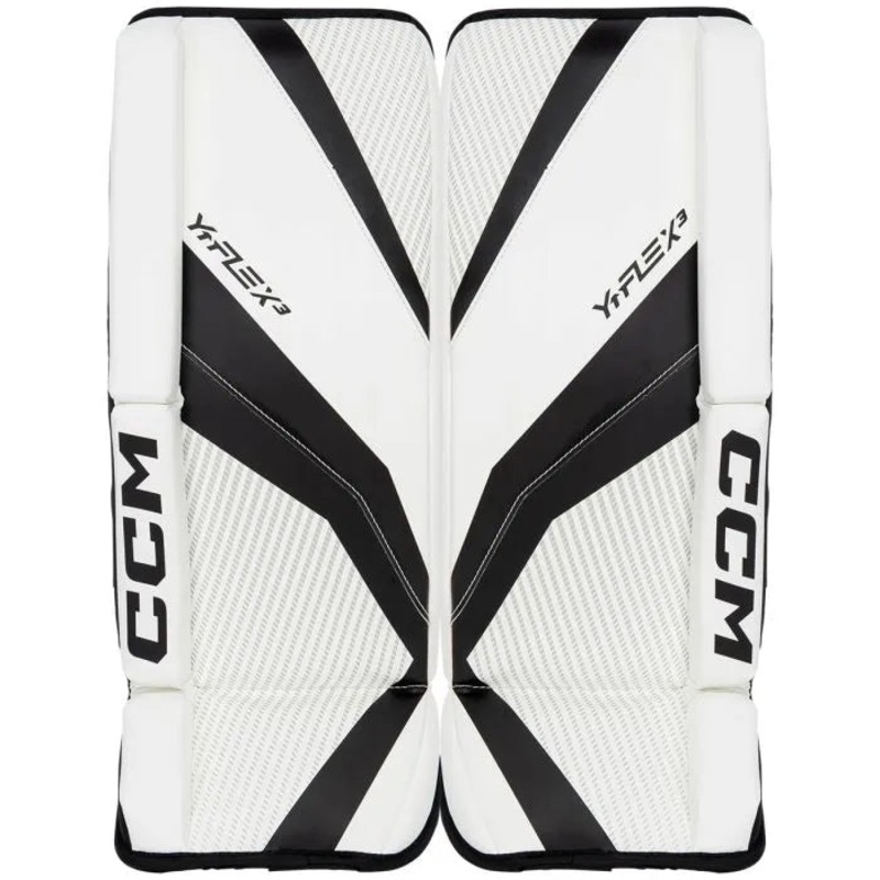 Youth YTFLEX 3 Goalie Pads|WHITE/BLACK|20″|22″|24″|26″