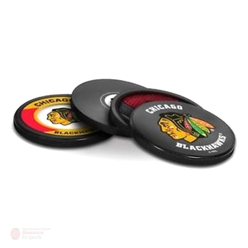 Chicago Blackhawks Inglasco NHL Coaster Puck (4 Pack)