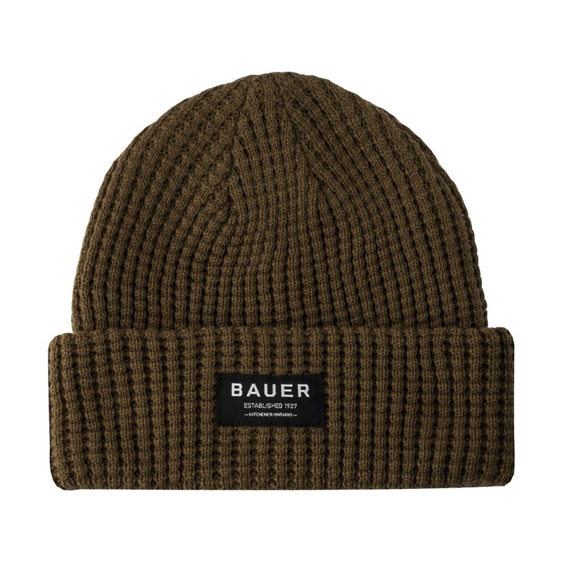 Bauer Hat Knit Waffle Toque Sr Brown