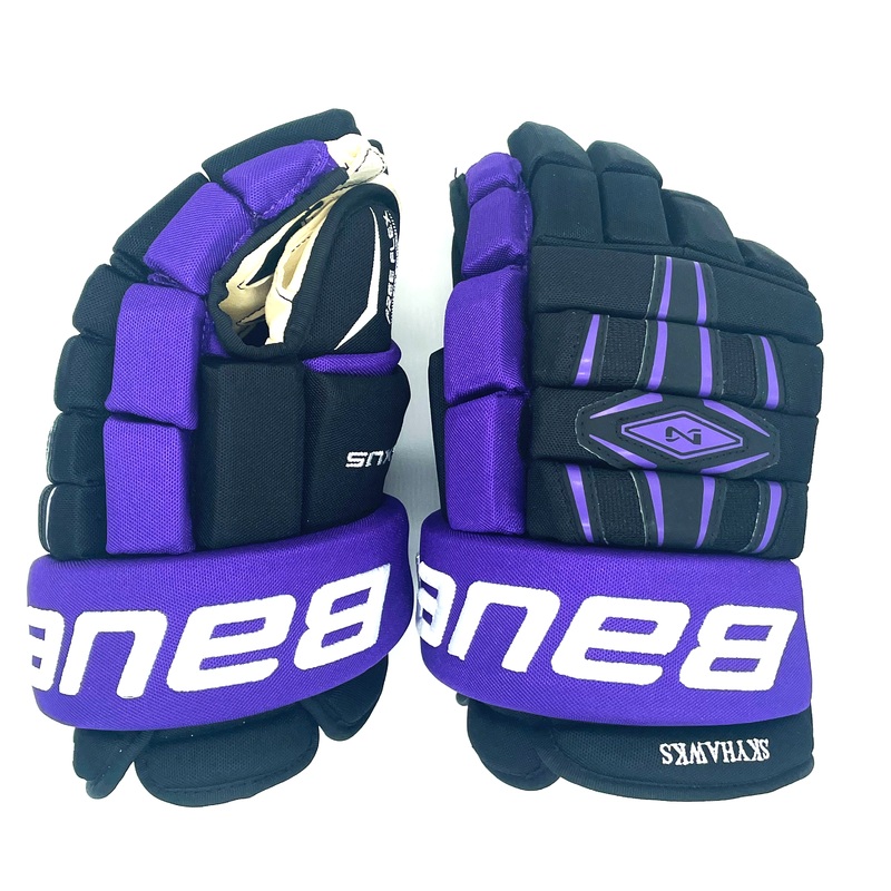 Bauer Nexus Team Gloves – NCAA Pro Stock Gloves (Black/Purple)