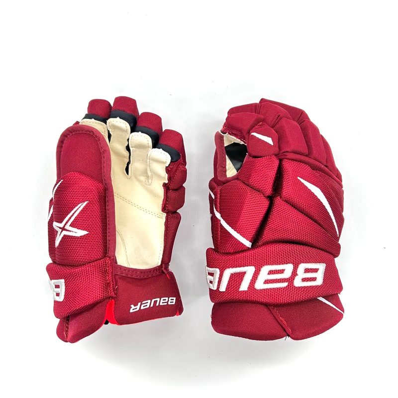 Bauer Vapor 2X Pro – NCAA Pro Stock Glove – Intermediate (Maroon/White)