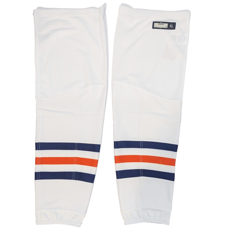 CCM – New WHL Game Sock (White/Navy/Orange)