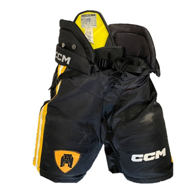 CCM HPTK – Used OHL Pro Stock Hockey Pants (Black/Yellow)