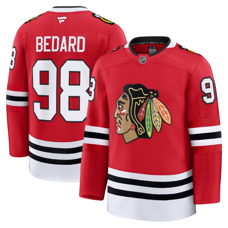Connor Bedard Chicago Blackhawks Home Premium Jersey