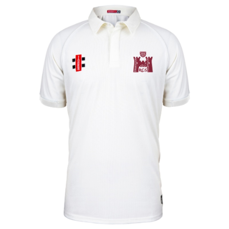 Reigate Grammar Prep School Adult’s Ivory Matrix V2 S/S Shirt-Senior