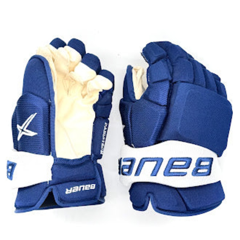 Bauer Vapor 2X Pro – NHL Pro Stock Glove – Carl Dahlstrom (Blue/White)
