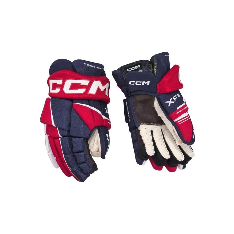 CCM Glove Tacks XF 80 Sr Navy/Red/White