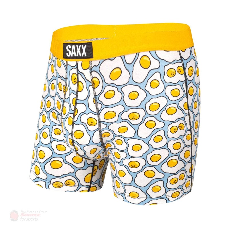 Saxx Vibe Boxers – Yellow TGI Fried Egg