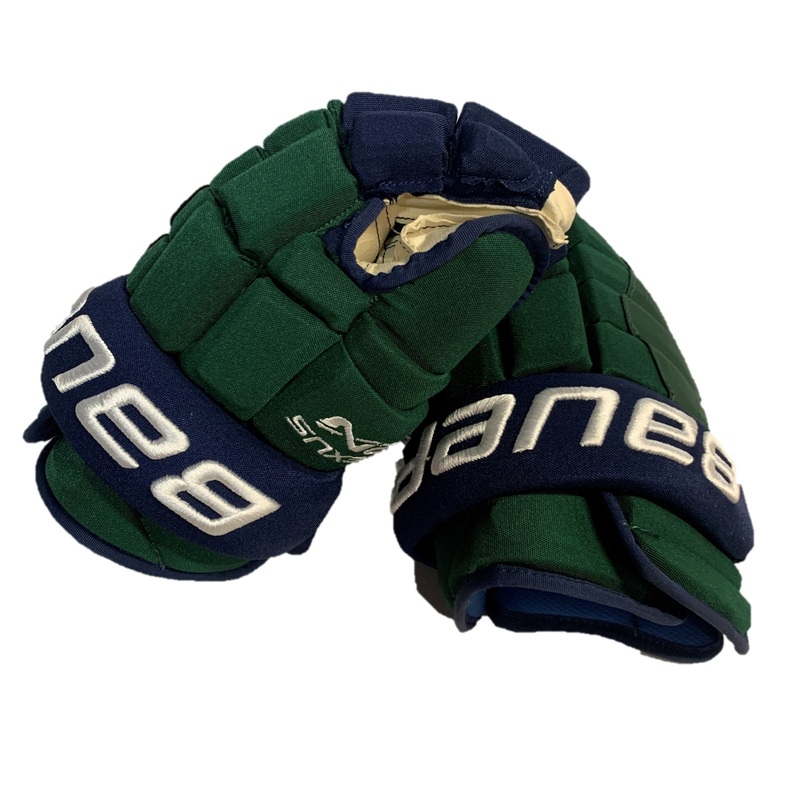 Bauer Nexus 2N – NCAA Pro Stock Glove (Green/Blue)