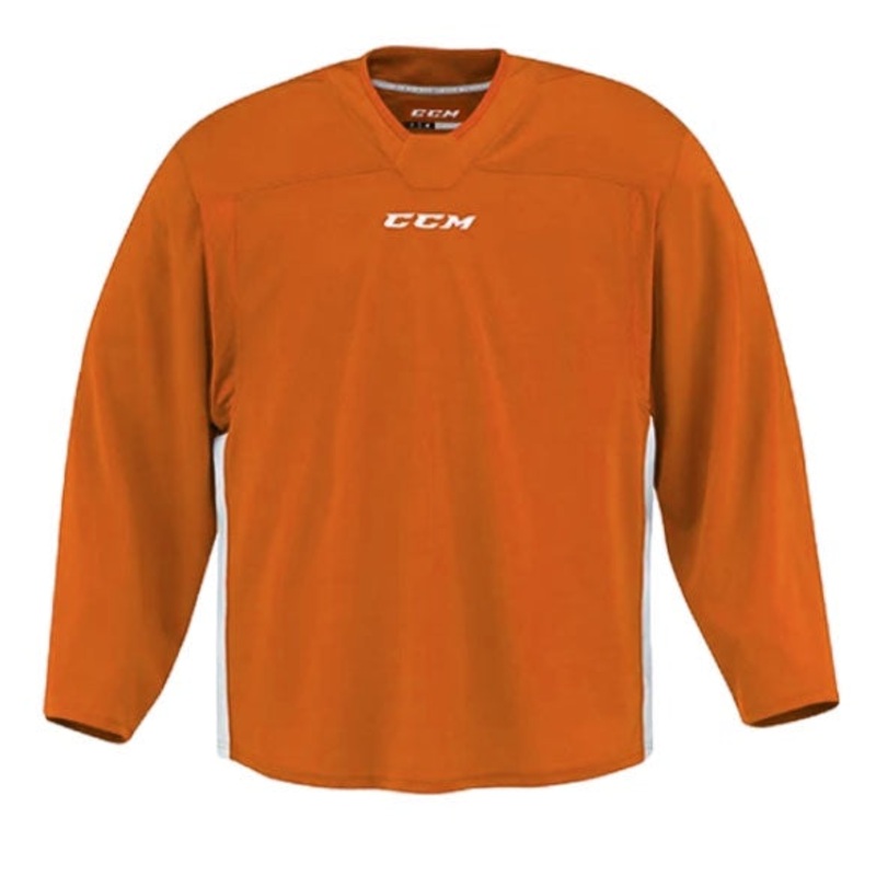 CCM Quicklite 60000 Orange/White Custom Practice Hockey Jersey