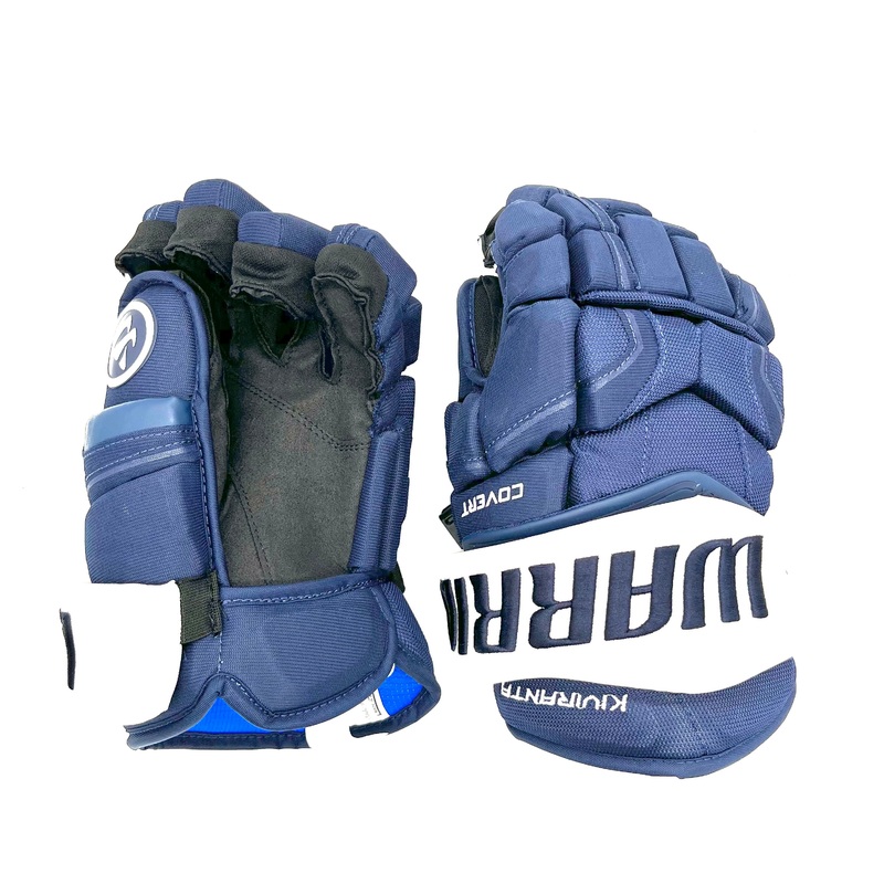Warrior Covert QRE – NHL Pro Stock Glove – Joel Kiviranta (Navy/White)