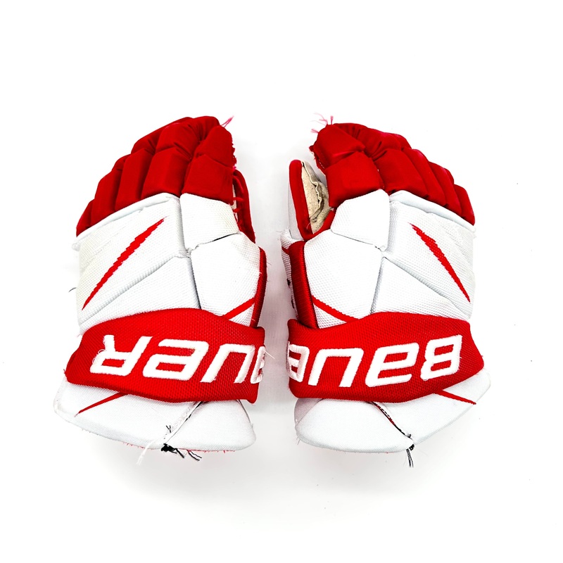 Bauer Vapor 2X Pro – Used Pro Stock Glove (White/Red)