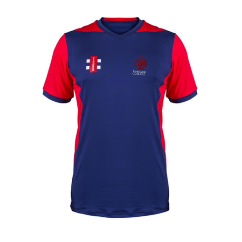 Rendcomb College Senior’s Navy / Red T20 S/S Shirt