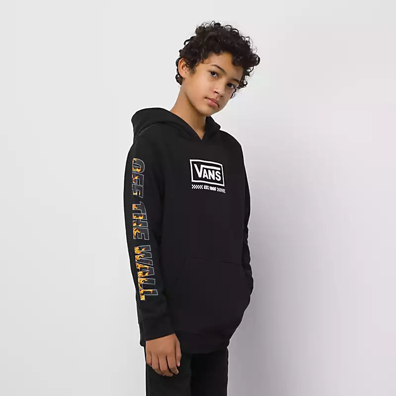 Kids Digi Flames Hoodie|BLACK|S|M|L|XL