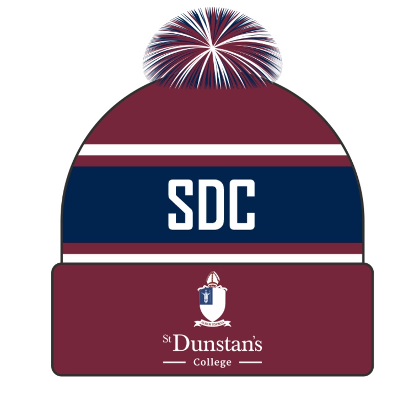 St Dunstan’s Senior’s Burgundy / Navy St Dunstans Bobble Hat