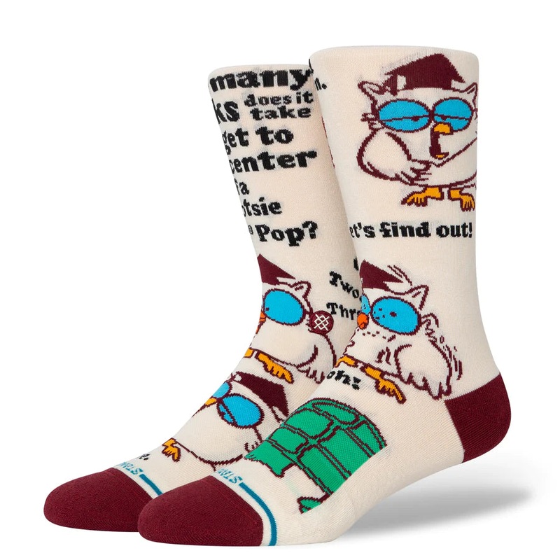 Tootsie Roll Pop x Stance Mr. Owl Crew Socks