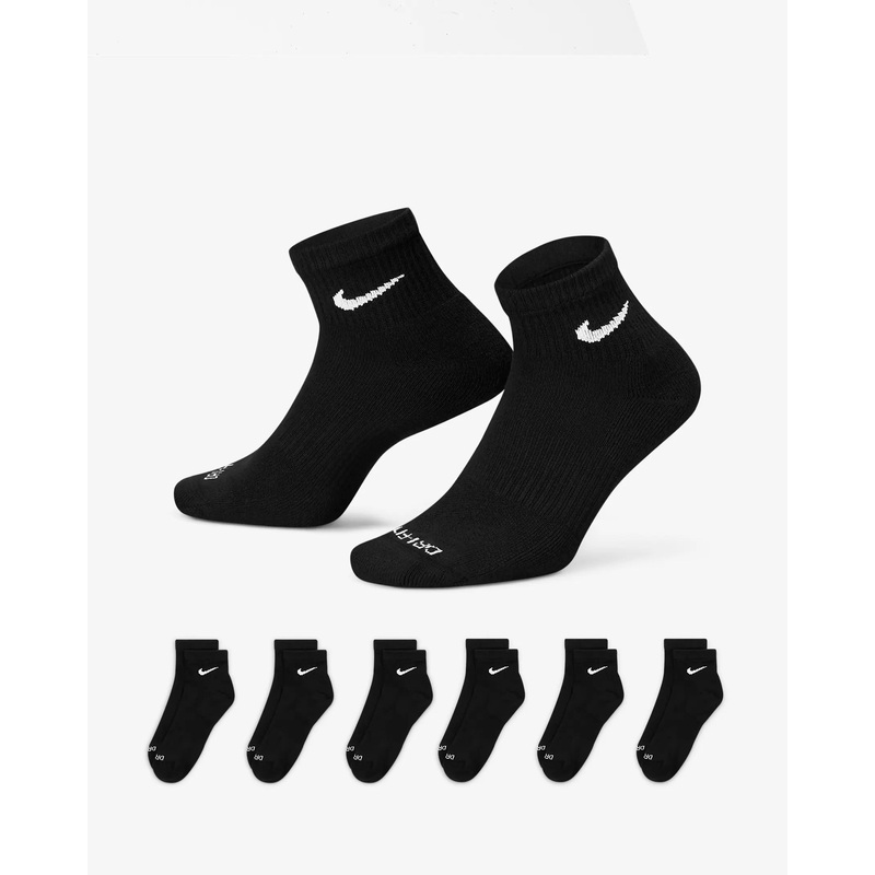 Everyday Plus Cushioned Training Ankle Socks – 6 Pack