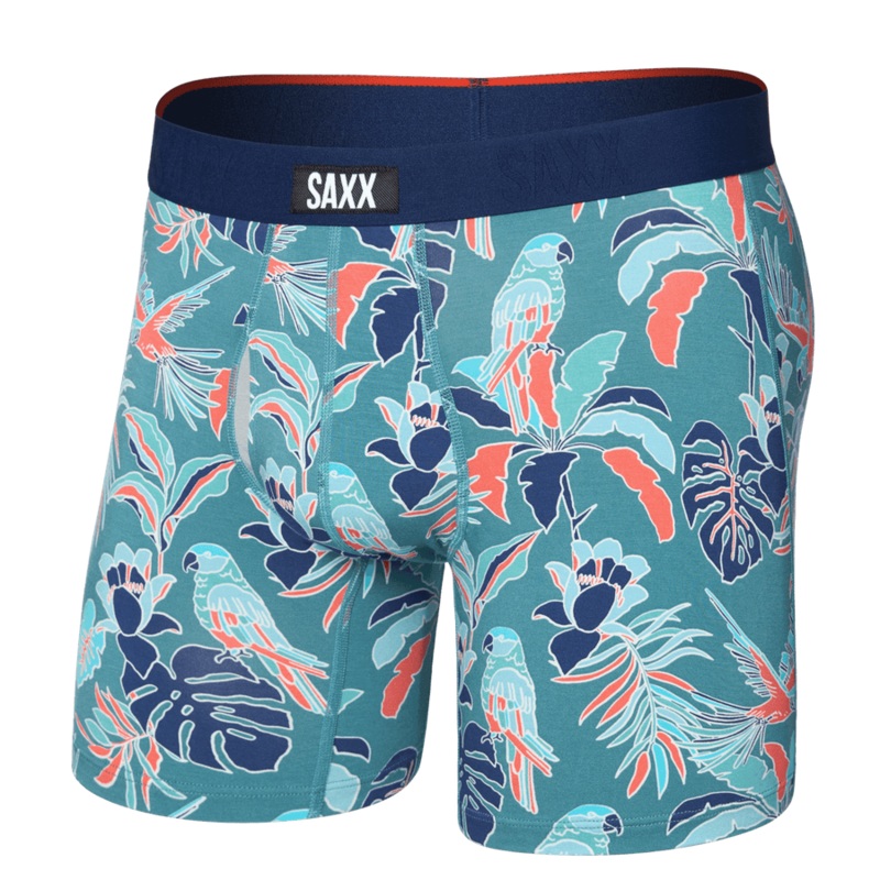 Saxx Vibe Xtra Soft Comfort Boxers – Island Tropics-Seascape