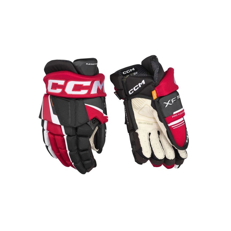 CCM Glove Tacks XF Pro Sr Black/Red/White