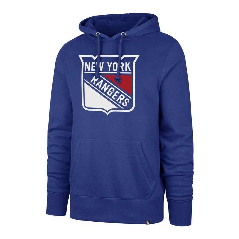 47 Brand Imprint Headline Pullover Mens Hoody – New York Rangers