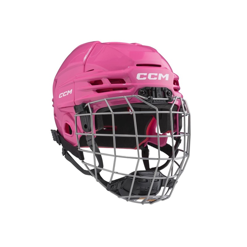 CCM Hockey Helmet Tacks 70 Combo JR Pink