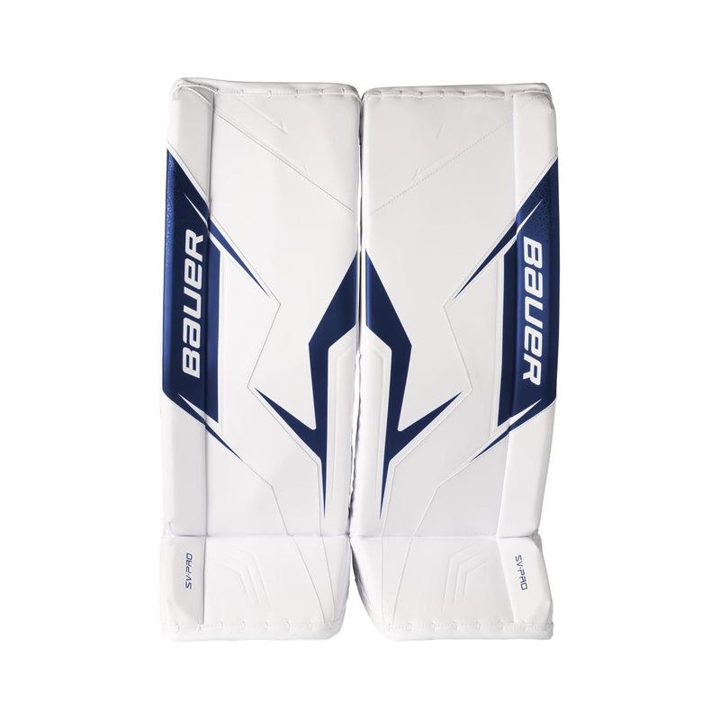Bauer Goalie Leg Pads SV-Pro Sr White/Navy