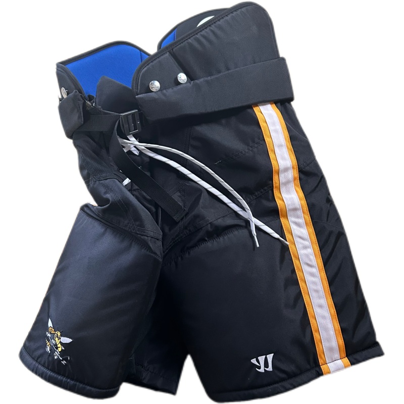 Warrior Covert QRE Pro – Used Pro Stock Hockey Pants (Black/White/Yellow)