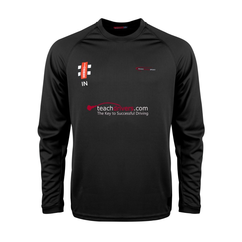 Teachschoolsport Junior’s Black Matrix V2 L/S Tee Shirt